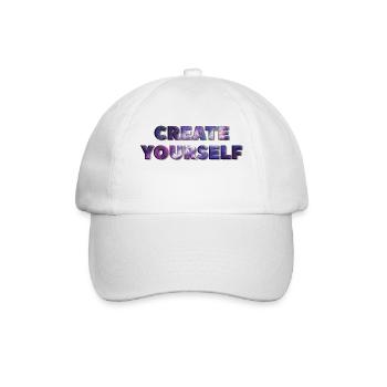 CREATE YOURSELF UNIVERSE - Baseballkappe - Weiß/Weiß - Vorne