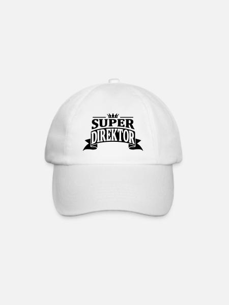 super direktor - Baseballkappe - Weiß/Weiß
