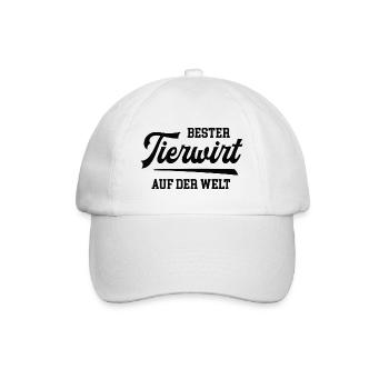 Bester Tierwirt Tierwirte Tierhaltung Tiere Bauer - Baseballkappe - Weiß/Weiß - Vorne