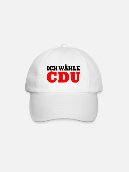 Cdu - Baseballkappe - Weiß/Weiß