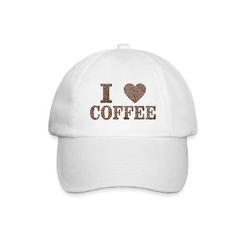 Coffee - Baseballkappe - Weiß/Weiß - Vorne