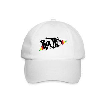 Roots Reggae Rasta - Baseballkappe - Weiß/Weiß - Vorne