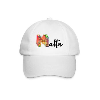 Malta - Baseballkappe - Weiß/Weiß - Vorne