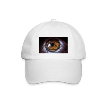 Auge mit Ketten - Baseballkappe - Weiß/Weiß - Vorne