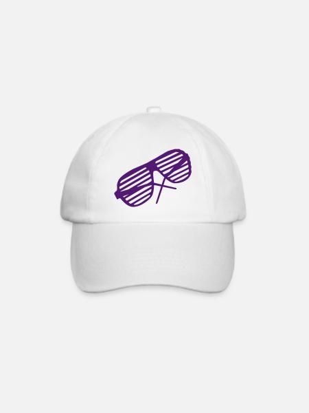 Sonnenbrille sunglasses - Baseballkappe - Weiß/Weiß