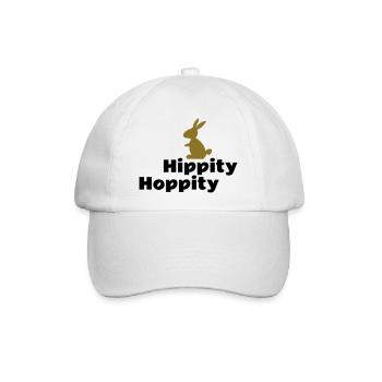 hase - Baseballkappe - Weiß/Weiß - Vorne