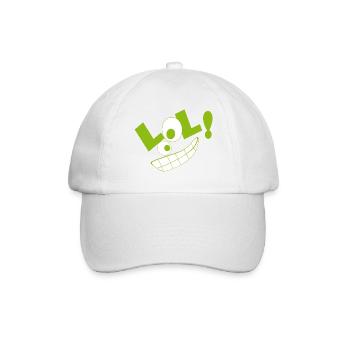 LOL! grün - Baseballkappe - Weiß/Weiß - Vorne