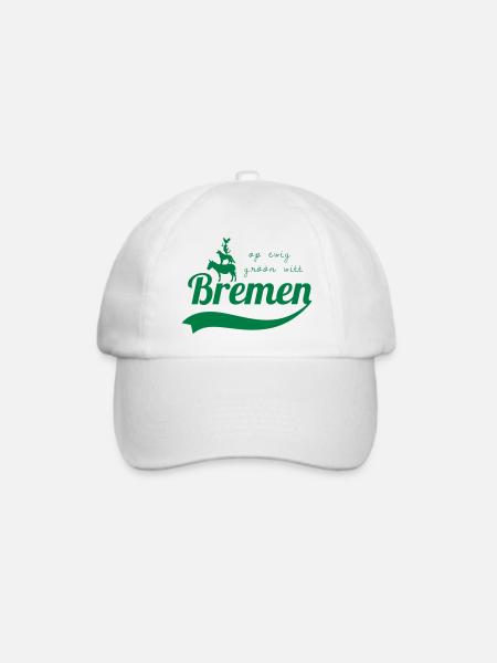Op ewig gröön witt - Baseballkappe - Weiß/Weiß