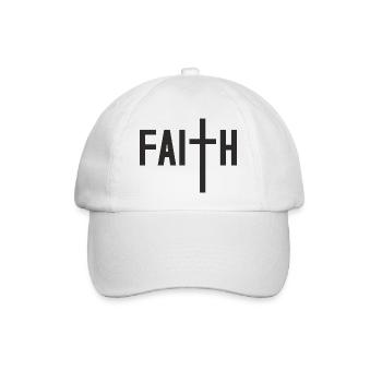 Faith - Baseballkappe - Weiß/Weiß - Vorne