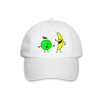 fruit salad three - Baseballkappe - Weiß/Weiß - Vorne