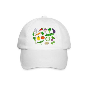 Gemüse - Baseballkappe - Weiß/Weiß - Vorne