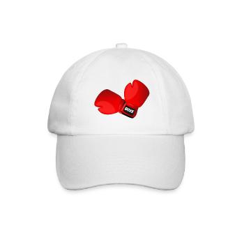 Boxhandschuhe - Baseballkappe - Weiß/Weiß - Vorne