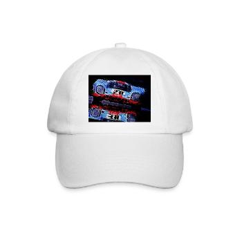 Motor Racing - Baseballkappe - Weiß/Weiß - Vorne