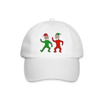 zwerge - Baseballkappe - Weiß/Weiß - Vorne