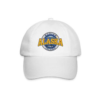 Alaska Kodiak Island - Baseballkappe - Weiß/Weiß - Vorne
