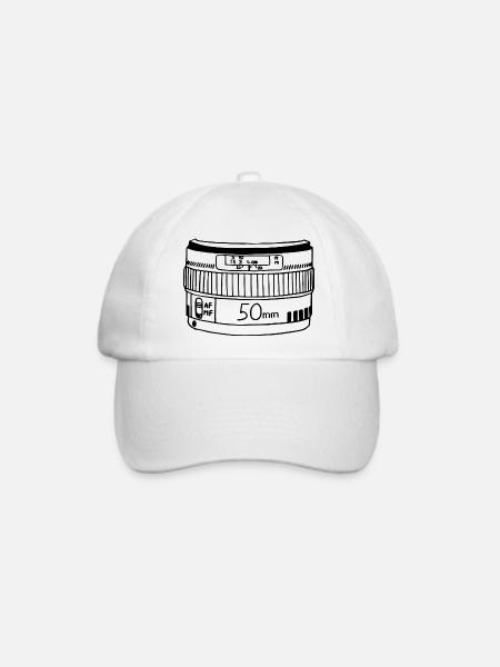 Objektiv - Baseballkappe - Weiß/Weiß
