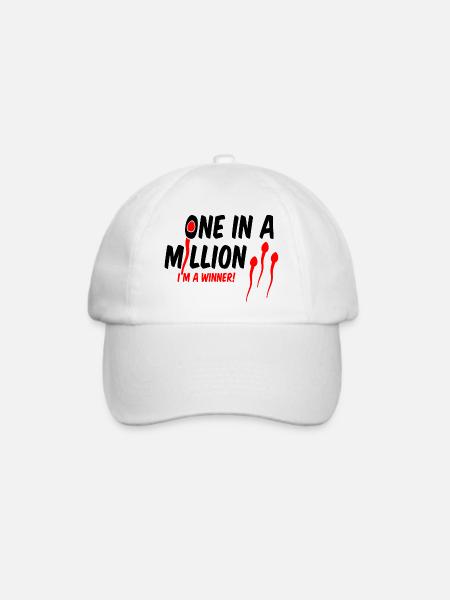 1 in einer Million - Baseballkappe - Weiß/Weiß