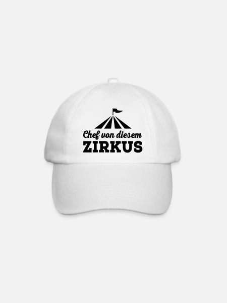 Chef von diesem Zirkus - Baseballkappe - Weiß/Weiß