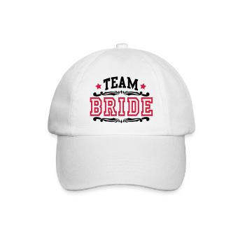 team bride - Baseballkappe - Weiß/Weiß - Vorne