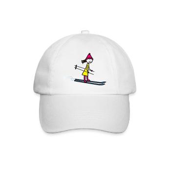 Skigirl - Baseballkappe - Weiß/Weiß - Vorne
