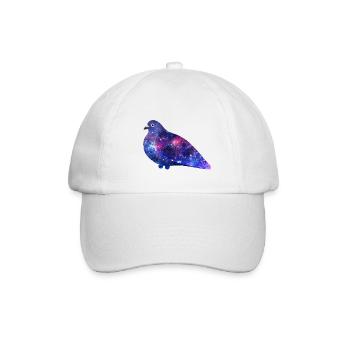 Galaxy Pigeon Friend - Baseballkappe - Weiß/Weiß - Vorne