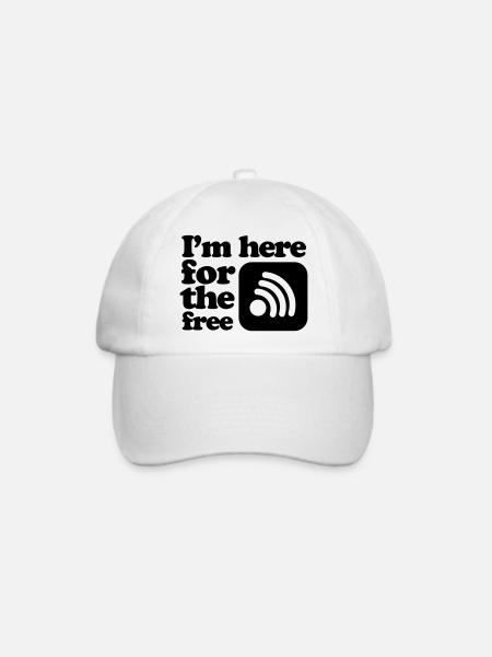 internet - Baseballkappe - Weiß/Weiß