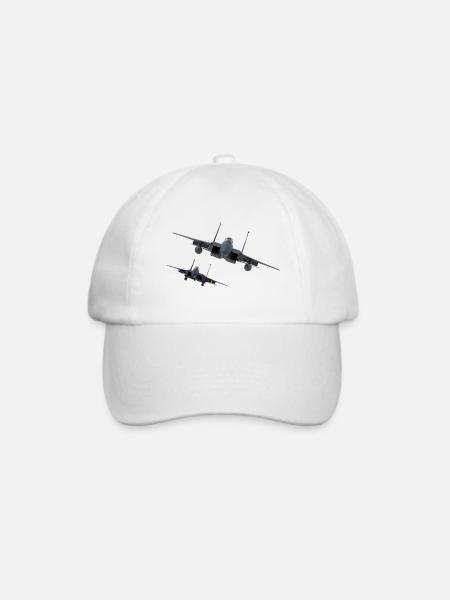 F-15 - Baseballkappe - Weiß/Weiß