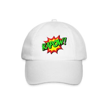 KAPOW Comic Explosion - Baseballkappe - Weiß/Weiß - Vorne