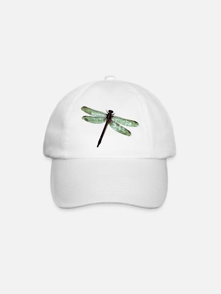 Libelle - Baseballkappe - Weiß/Weiß