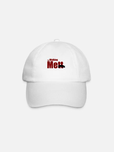 The Walking Mett Mann, Frau, Kind Geschenk - Baseballkappe - Weiß/Weiß
