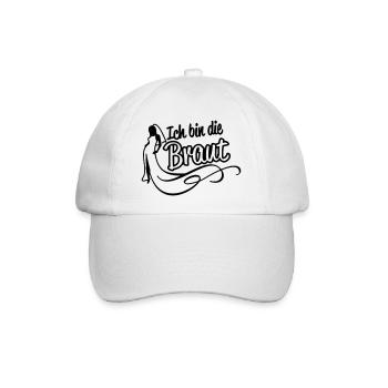 Ich bin die Braut - Baseballkappe - Weiß/Weiß - Vorne