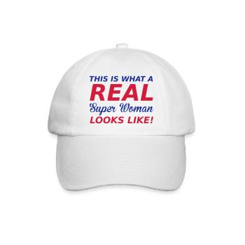 Real Woman - Baseballkappe - Weiß/Weiß - Vorne