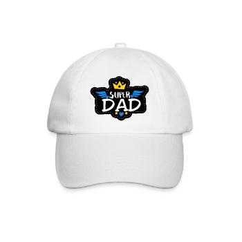 Superdad - Baseballkappe - Weiß/Weiß - Vorne