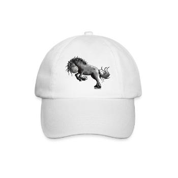 Wilder Friese - Pferd - Baseballkappe - Weiß/Weiß - Vorne