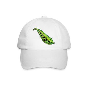 Totenkopf Erbsen - Baseballkappe - Weiß/Weiß - Vorne