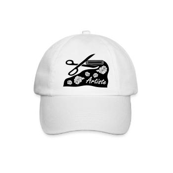 artiste - Baseballkappe - Weiß/Weiß - Vorne