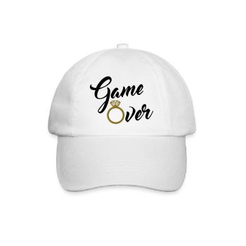game over - Baseballkappe - Weiß/Weiß - Vorne