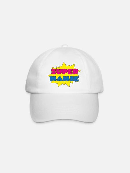 Super mamie - Baseballkappe - Weiß/Weiß