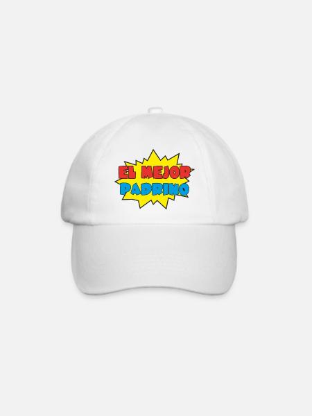 El mejor padrino - Baseballkappe - Weiß/Weiß