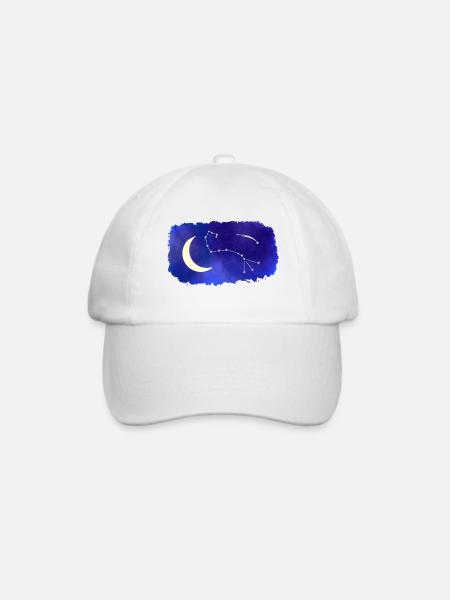 Sternzeichen Skorpion Scorpio - Baseballkappe - Weiß/Weiß