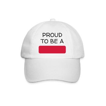 Anpassen / Anpassung / fertigen / Customize it - Baseballkappe - Weiß/Weiß - Vorne