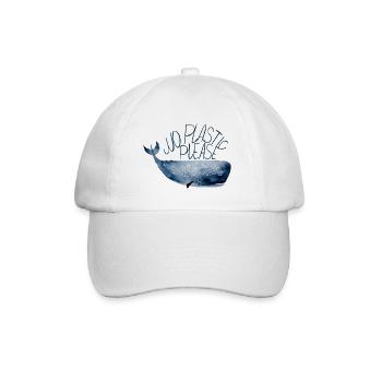 Zum Schutz unsere Meere - Baseballkappe - Weiß/Weiß - Vorne