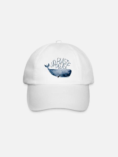 Zum Schutz unsere Meere - Baseballkappe - Weiß/Weiß