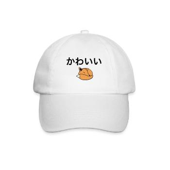 Netter Japaner - Fuchs - Baseballkappe - Weiß/Weiß - Vorne