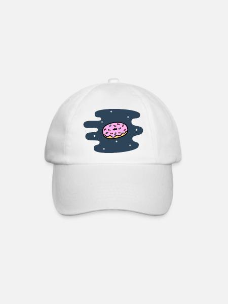 Space Donut - Baseballkappe - Weiß/Weiß