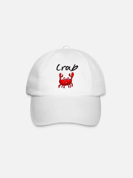 Crab - Baseballkappe - Weiß/Weiß