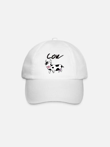 Cow - Baseballkappe - Weiß/Weiß