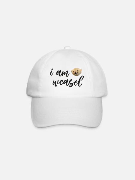 I. M. Weasel / I am Weasel - Baseballkappe - Weiß/Weiß