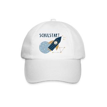 Schulstart Rakete 1a - Baseballkappe - Weiß/Weiß - Vorne