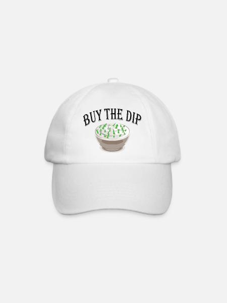 buy the dip - Baseballkappe - Weiß/Weiß